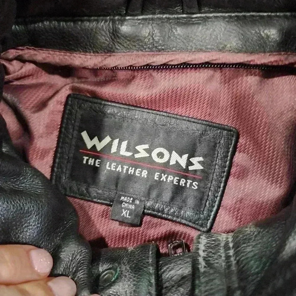 Wilsons The Leather Experts Men's Leather Jacket Size XL - Picture 4 of 6